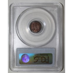 GADOURY 87 - 1 CENTIME 1861 K Bordeaux TYPE NAPOLEON III - PCGS MS 63 RB