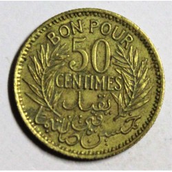 TUNISIA - KM 246 - BON POUR 50 CENTIMES 1941 - AH 1360