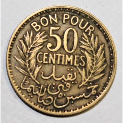 TUNISIA - KM 246 - BON POUR 50 CENTIMES 1926 (1364)