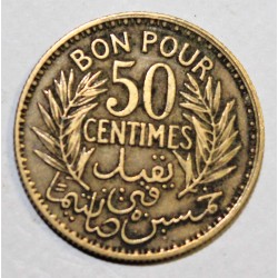 TUNISIE - KM 246 - BON POUR 50 CENTIMES 1926 (1364)