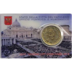 VATICAN - KM 460 - 50 CENT 2015 - COINCARD 9 - Pope Francis