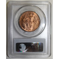 GADOURY 277 - 10 CENTIMES 1911 - TYPE DUPUIS - KM 843 - PCGS MS 66 RD