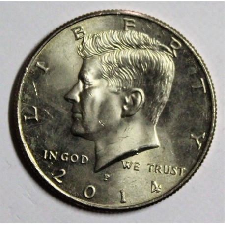 ÉTATS UNIS - KM A202b - 1/2 DOLLAR 2014 - JOHN F. KENNEDY