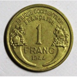 FRENCH WEST AFRICA - KM 2 - 1 FRANC 1944 - MARIANNE
