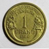 AFRIQUE OCCIDENTALE FRANCAISE - KM 2 - 1 FRANC 1944 - MARIANNE