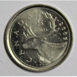 CANADA - KM 493 - 25 CENTS 2009 - ELISABETH II - CARIBOU