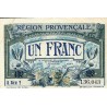 13 - REGION PROVENCALE - CHAMBRE DE COMMERCE DE MARSEILLE - 1 FRANC 1922