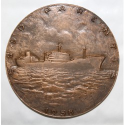 MEDAILLE - ÖLTANKER ESSO PARENTIS - VON GEORGES GUIRAUD - 1958