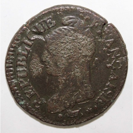 GADOURY 126 - 5 CENTIMES 1796 - AN 5 D - Lyon - TYPE DUPRÉ - KM 640