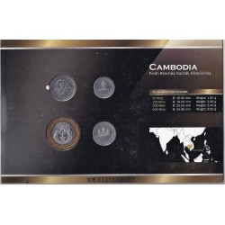 KAMBODSCHA - 50 + 100 + 200 + 500 RIELS - WORLD MONEY