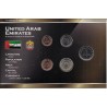 EMIRATS ARABES UNIS - SERIE DE 5 PIECES - PLAQUETTE WORLD MONEY