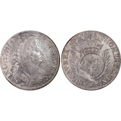 FRANCE - Dy 1521 - LOUIS XIV - 1/2 ECU 1693 - WITH PALMS - MINTMARK  V - TROYES