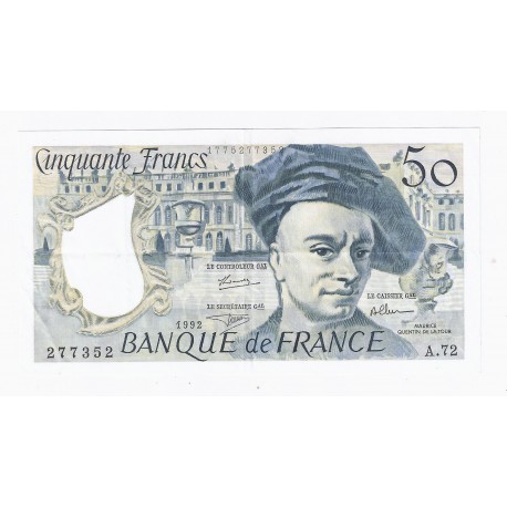 FAY 67/18 - 50 FRANCS QUENTIN DE LA TOUR - 1992 - A.72 - PICK 152