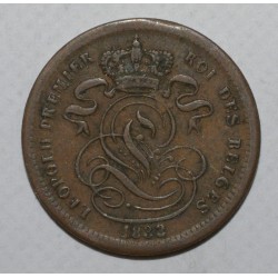 BELGIUM - KM 1.1 - 1 CENTIME 1833 - OVERDATE ON 1832