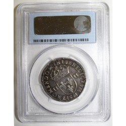 Dup 1332 - LOUIS XIII - 1/4 ÉCU 1643 M - Toulouse - PCGS AU 55