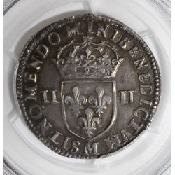 Dup 1332 - LOUIS XIII - 1/4 ÉCU 1643 M - Toulouse - PCGS AU 55