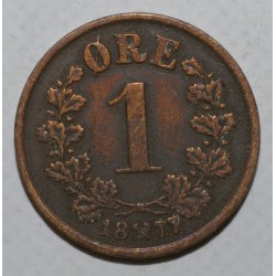 NORWEGEN - KM 352 - 1 ORE 1877 - OSCAR II
