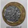 FRANCE - KM 964.1 - 10 FRANCS 1991 - TYPE GENIUS OF THE BASTILLE - MINT ERROR - OFF-CENTER NICKEL HEART