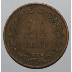 NETHERLANDS - KM 108 - 2 1/2 CENTS 1877 - GUILLAUME III