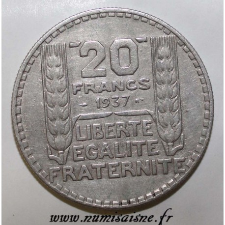 FRANCE - KM 879 - 20 FRANCS 1937 - TYPE TURIN