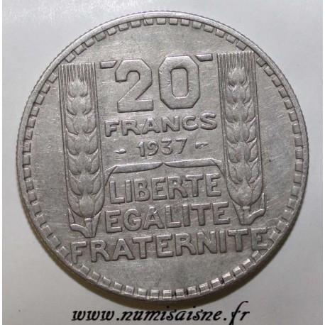 GADOURY 852 - 20 FRANCS 1937 - TYPE TURIN - KM 879