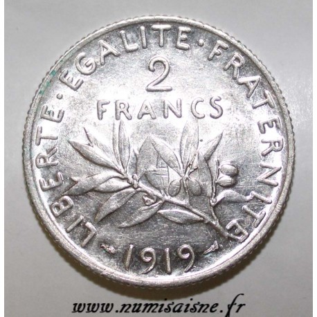 GADOURY 532 - 2 FRANCS 1919 - TYPE SEMEUSE - KM 845