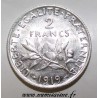 FRANCE - KM 845 - 2 FRANCS 1919 - TYPE SOWER