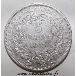 GADOURY 719 - 5 FRANCS 1849 A - Paris - TYPE CÉRÈS - KM 761.1