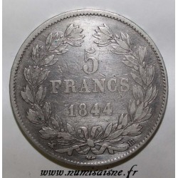 FRANCE - KM 749 - 5 FRANCS 1844 BB - Strasbourg - TYPE LOUIS PHILIPPE 1er