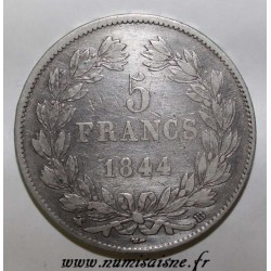 GADOURY 678a - 5 FRANCS 1844 BB - Strasbourg - TYPE LOUIS PHILIPPE 1er - KM 749