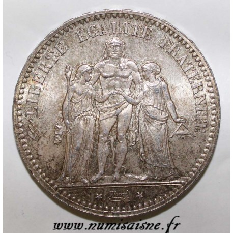 GADOURY 745a - 5 FRANCS 1876 A - Paris - TYPE HERCULE - KM 820