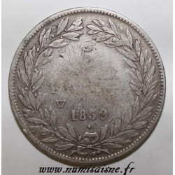 FRANCE - KM 735 - 5 FRANCS 1830 W - Lille - TYPE LOUIS PHILIPPE I