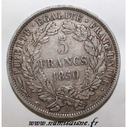 FRANKREICH - KM 761.1 - 5 FRANCS 1850 A - Paris - TYPE CERES