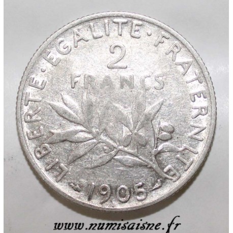 FRANCE - KM 845 - 2 FRANCS 1905 - TYPE SOWER