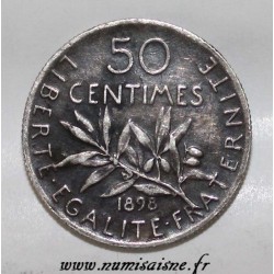 GADOURY 420 - 50 CENTIMES 1898 - TYPE SEMEUSE - KM 854
