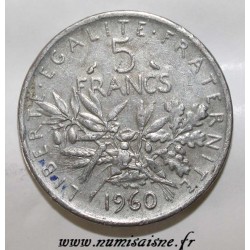 FRANKREICH - KM 926 - 5 FRANCS 1960 - TYP SÄMANN - Fälschung