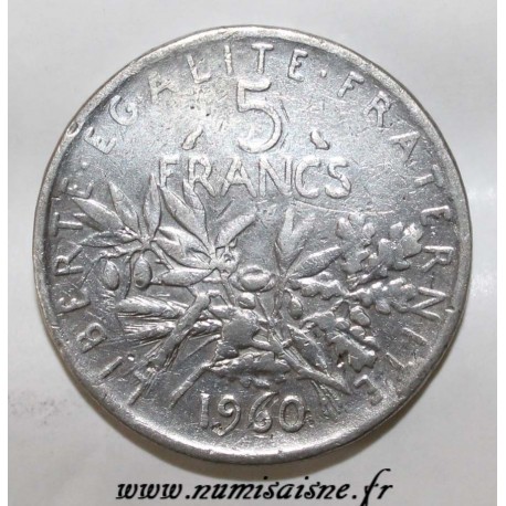 GADOURY 770 - 5 FRANCS 1960 - TYPE SEMEUSE - FAUX - KM 926