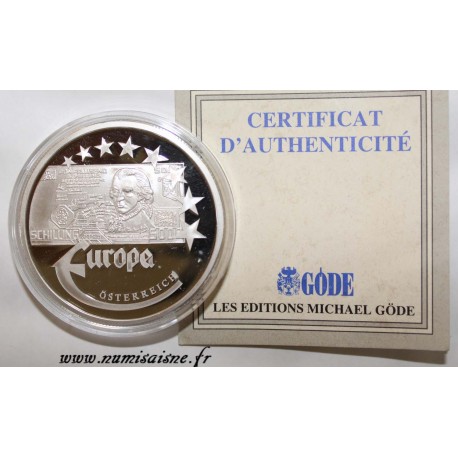 AUTRICHE - MEDAILLE EUROPA 1997