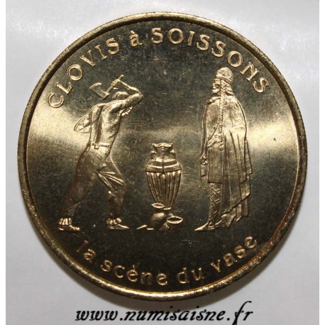 02 - SOISSONS - EURO DES VILLES - 1 EURO 1997 - CLOVIS - LA SCÈNE DU VASE