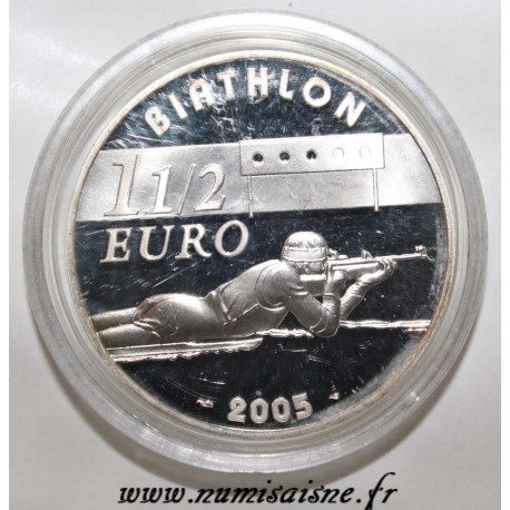 FRANCE - KM 1423 - 1 1/2 EURO 2005 - BIATHLON