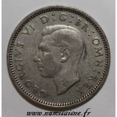 GRANDE BRETAGNE - KM 852 - 6 PENCE 1941 - GEORGE VI