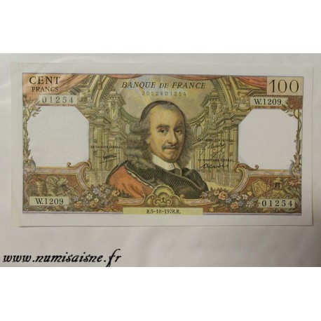 FAY 65/63 - 100 FRANCS 1978 - 05.10 - TYPE CORNEILLE - W.1209 - PICK 149