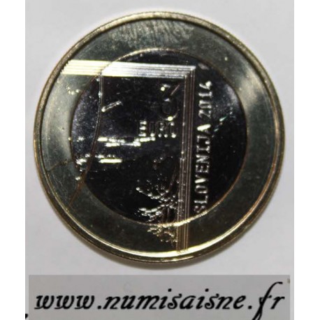 SLOVENIA - 3 EURO 2014 - 200 years of the birth of the priest and photographer Janez Puhar