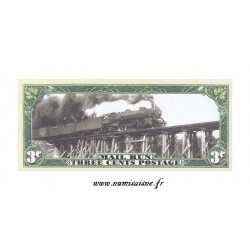 UNITED STATES - 3 CENTS 2002 - RAILROAD MAIL RUN - FANTASY BANKNOTES