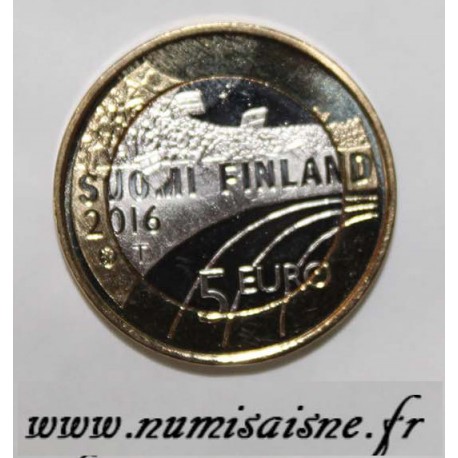 FINLANDE - KM 244 - 5 EURO 2016 - SKI DE FOND