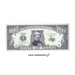 UNITED STATES - TEXAS 1845 - THE LONESTAR STATE - 2003 - FANTASY BANKNOTES