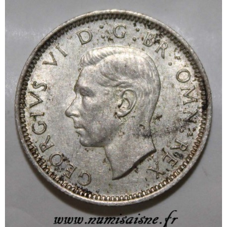 GRANDE BRETAGNE - KM 852 - 6 PENCE 1944 - GEORGE VI