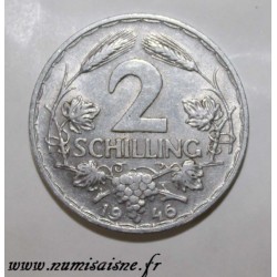 AUSTRIA - KM 2872 - 2 SCHILLING 1946