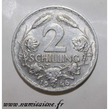 AUSTRIA - KM 2872 - 2 SCHILLING 1946