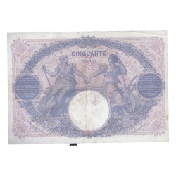 FAY 14/30 - 50 FRANCS 1917 - 06.12 - TYPE BLEU ET ROSE - PICK 64